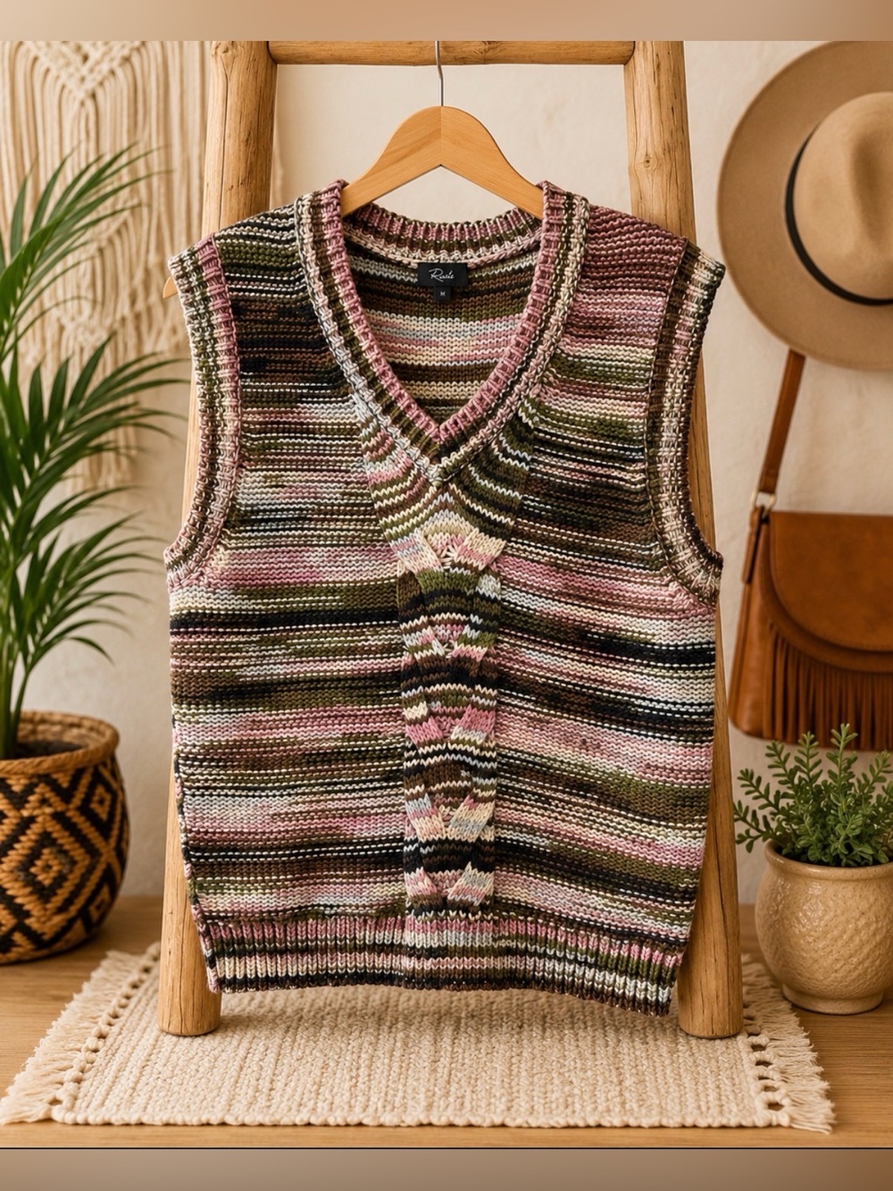 Rails Brixton v neck multi color vest size s